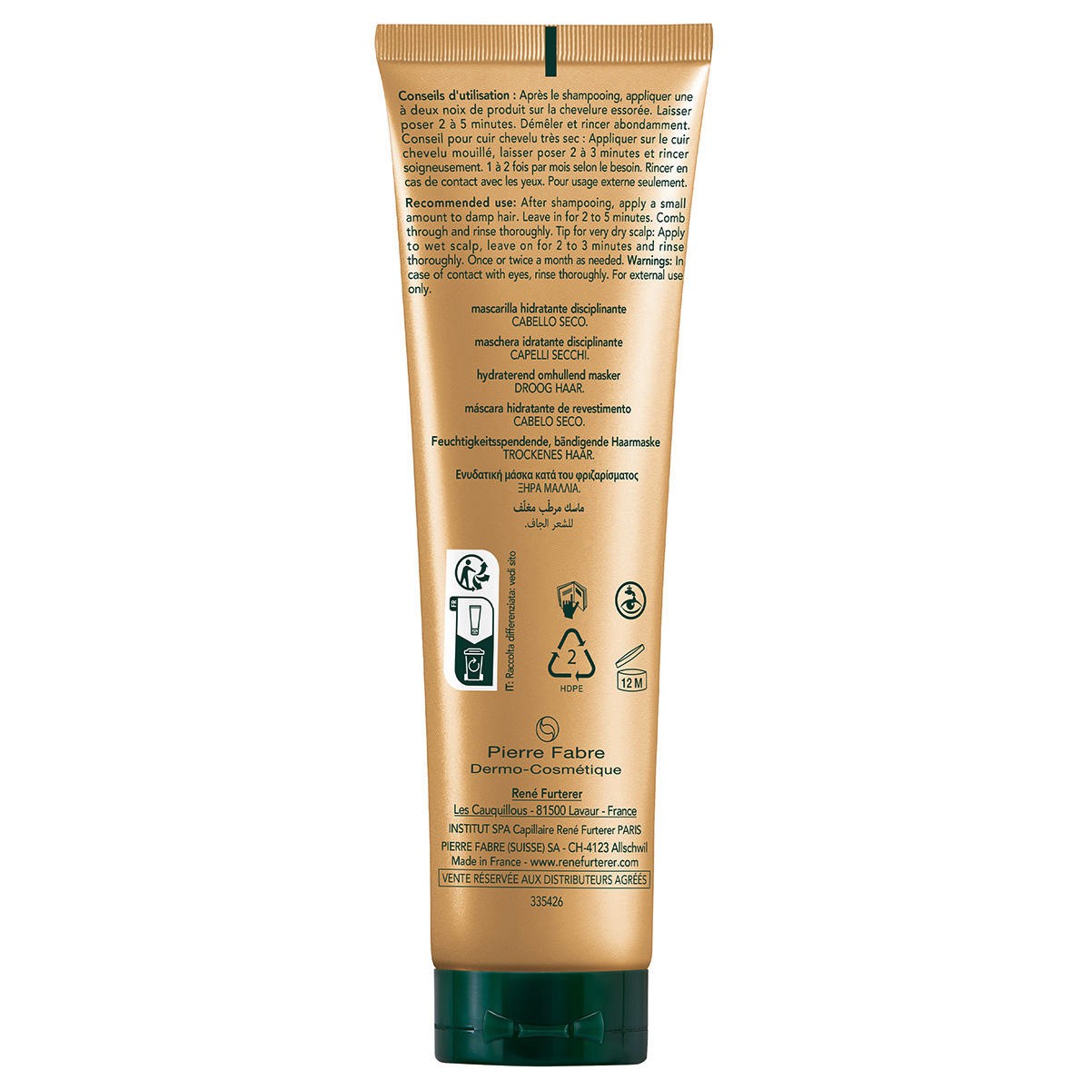 Rene Furterer - SUBLIME KARITE Feuchtigkeitsspendende, bändigende Haarmaske 100ml Rene Furterer - SUBLIME KARITE Feuchtigkeitsspendende, bändigende Haarmaske 100ml