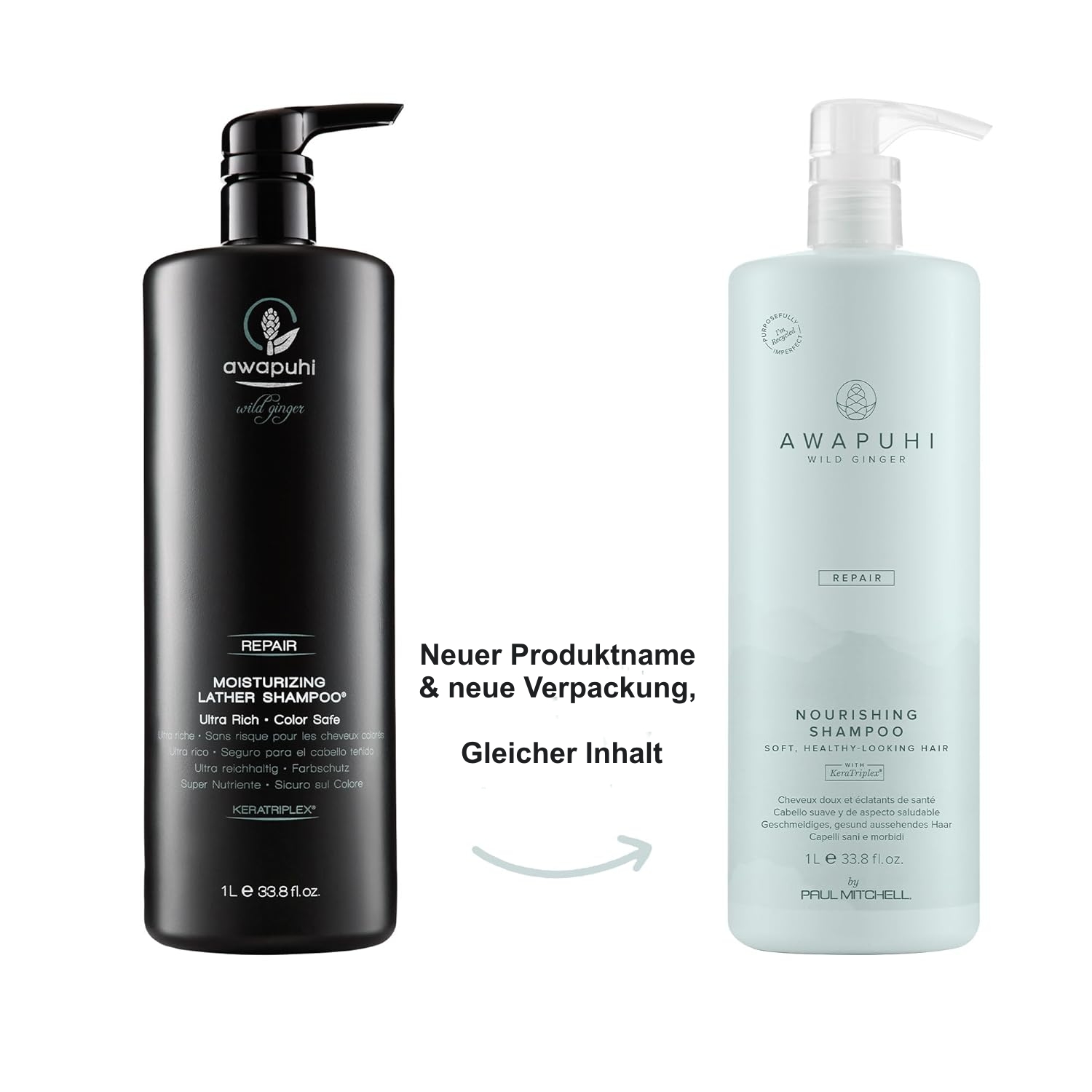 Paul Mitchell Awapuhi Wild Ginger Repair Nourishing Shampoo 1000ml