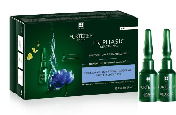 Rene Furterer - Triphasic REACTIONAL Ampullen bei temporären Haarausfall 12 Amp. x 5ml
