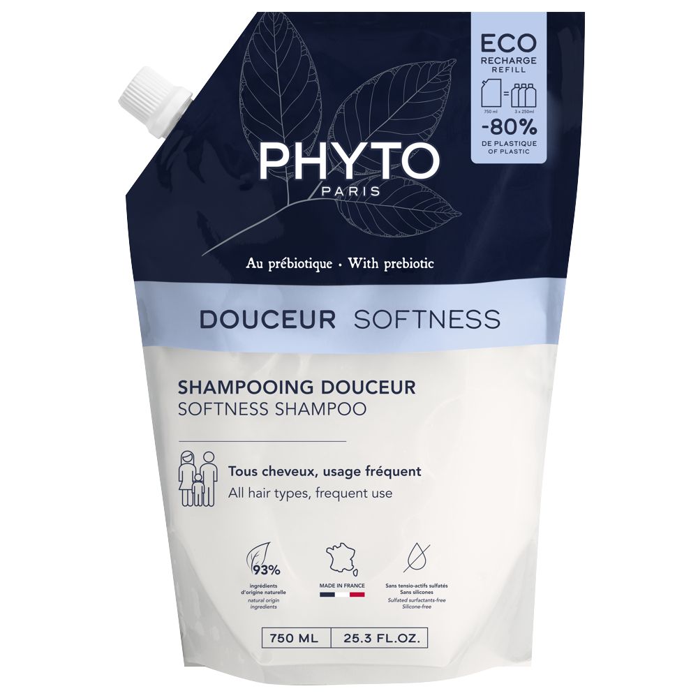 Phyto - DOUCEUR  Softness Shampoo 750 ml REFILL