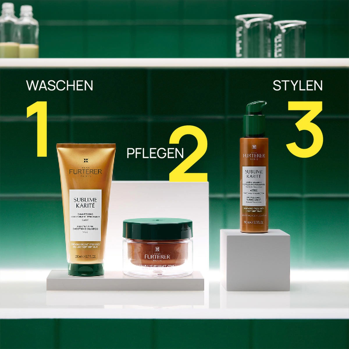 SUBLIME KARITE Feuchtigkeitsspendendes, bändigendes Shampoo 200ml