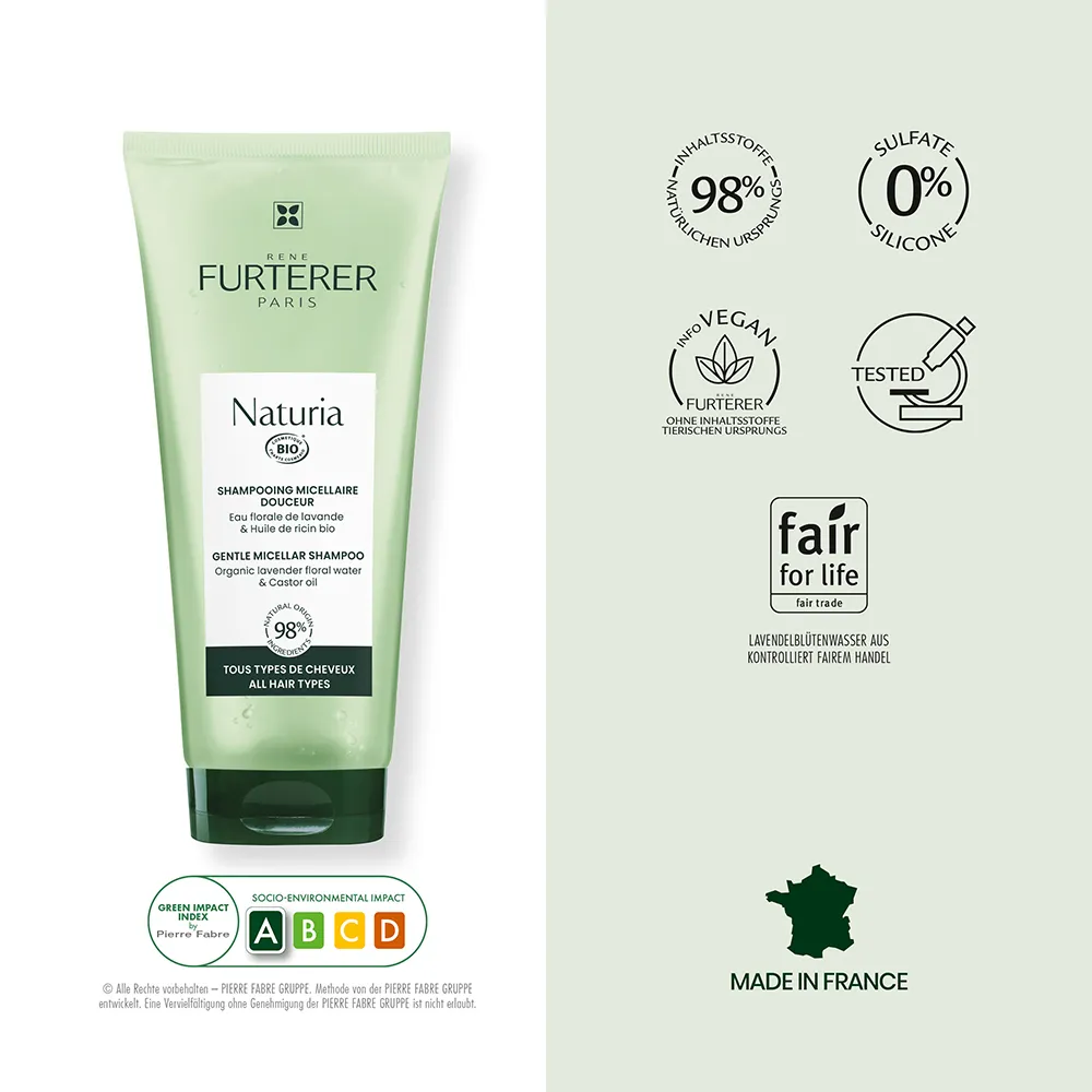 Rene Furterer Naturia Sanftes Mizellen Shampoo 200ml