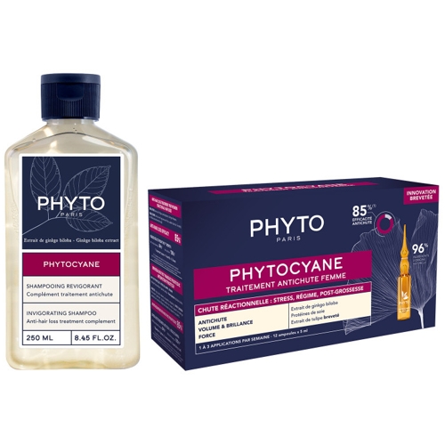 Phyto - Phytocyane Anti-Haarausfall Set bei reaktiven Haarausfall 