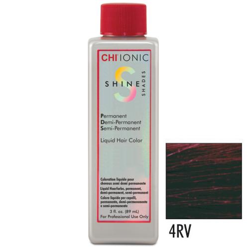 CHI Ionic 4RV Shine Shades Liquid Haarfarbe 89ml - dark red violett