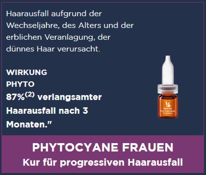 Phyto - Phytocyane Anti-Haarausfall Kur bei progressivem Haarausfall 12x 5ml Amp.