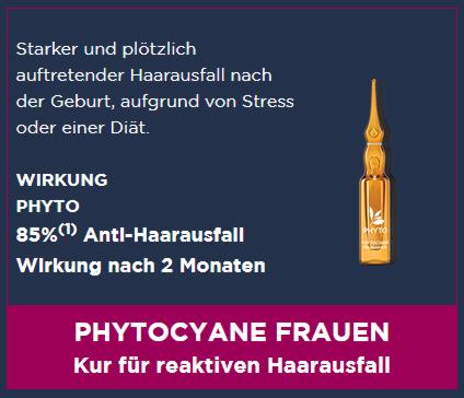 Phyto - Phytocyane Anti-Haarausfall Kur bei reaktiven Haarausfall 12x 5ml Amp.