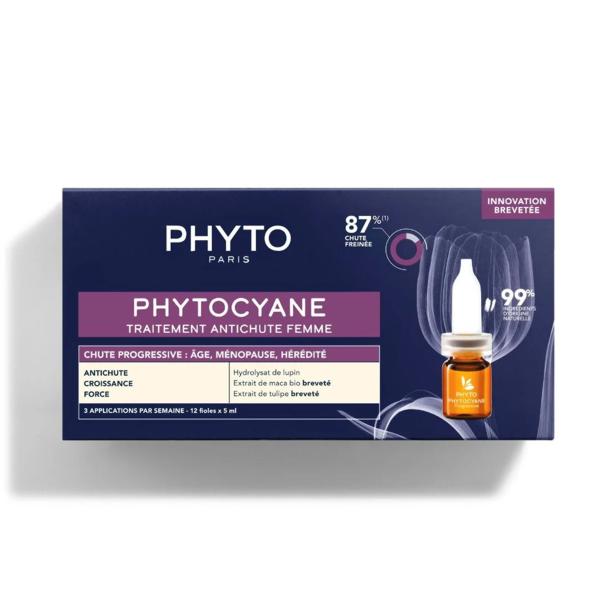 Phyto - Phytocyane Anti-Haarausfall Kur bei progressivem Haarausfall 12x 5ml Amp.